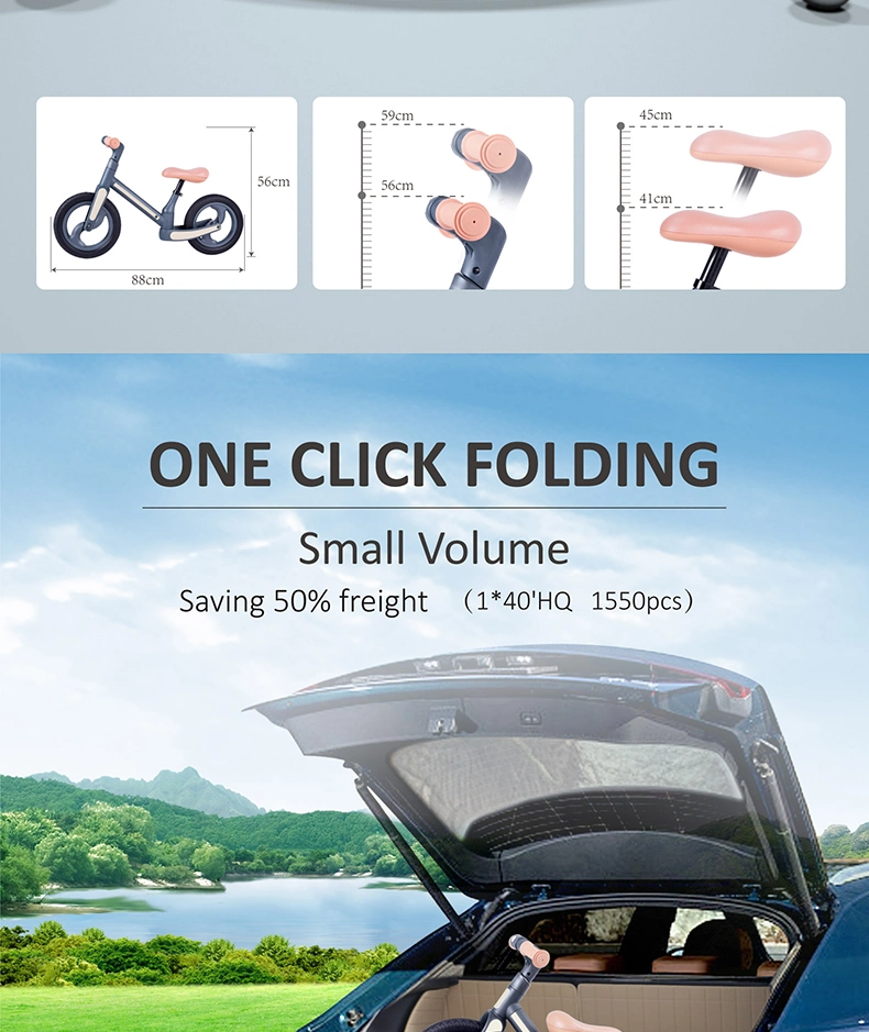 One Click Folding Balance Bike